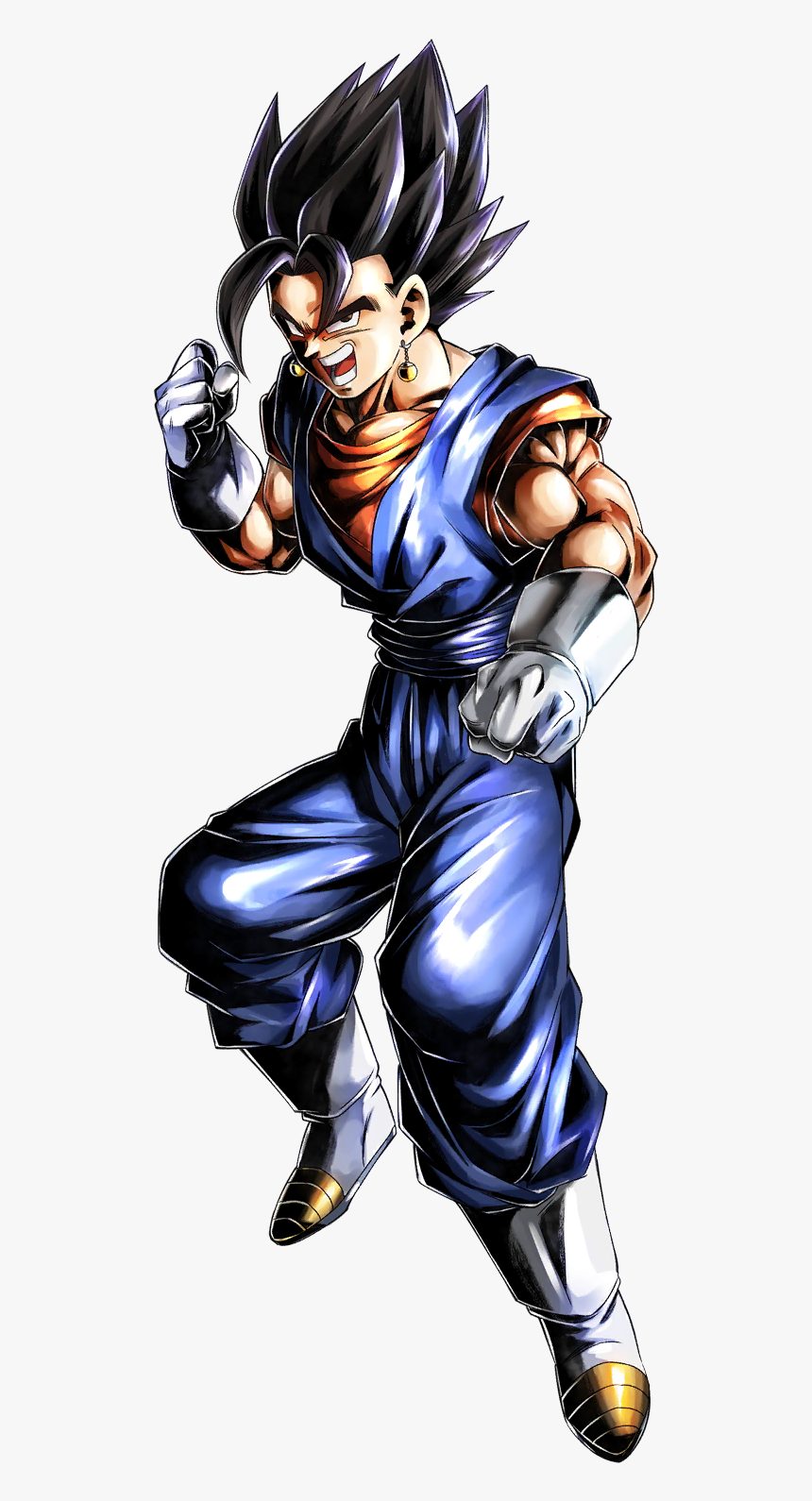 Vegito and Gogeta blue Dragon ball legends art style