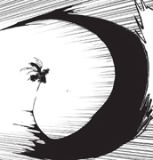 Ichigo's enhanced Getsuga Tenshō.