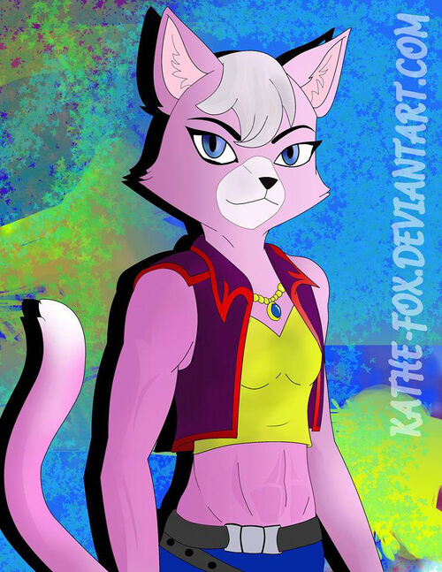 Katt Monroe (Star Fox Command) fanart