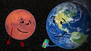 Mars and Earth holding MT Dew