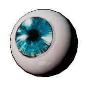 The icon of glass eyes or wolf eyes.
