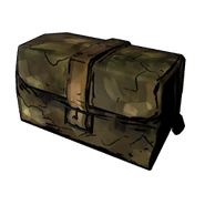 A satchel containing occultist trinkets and equipment.