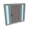 ArchedPanelSidelightDoor