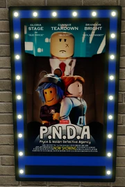 The poster for the film, outside the theater.