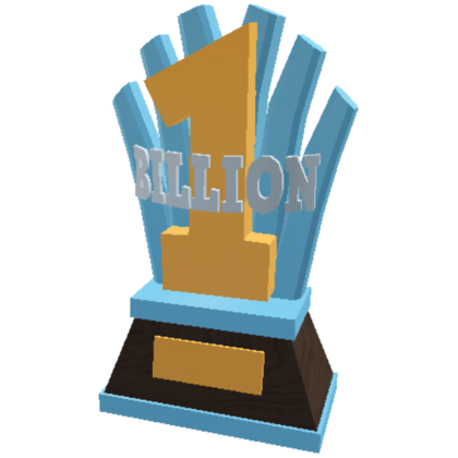 1b Trophy Welcome To Bloxburg Wikia Fandom - roblox welcome to bloxburg crafting