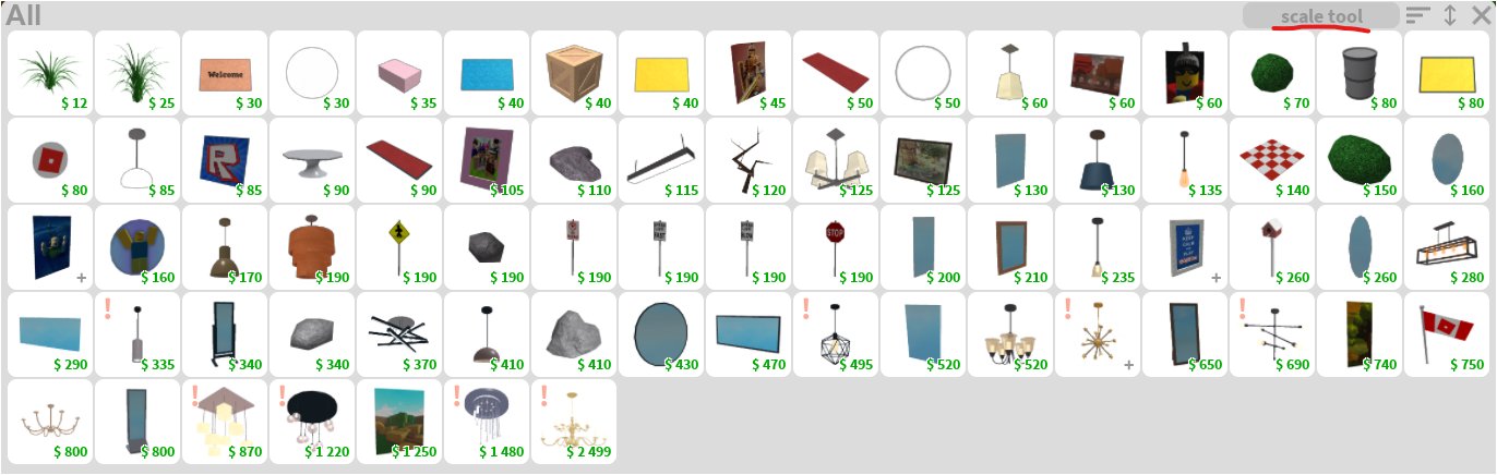 Scale Tool Welcome To Bloxburg Wiki Fandom Scale Tool Welcome To Bloxburg Wiki, How To Make A Chandelier Longer In Bloxburg