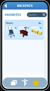 Favorites Menu