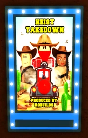 The poster for the film, inside the theater.
