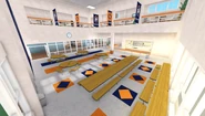 The cafeteria.