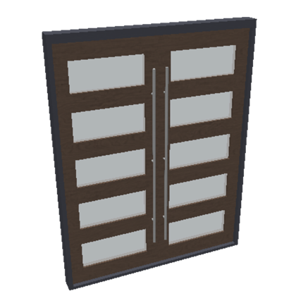 Tall Frosted Double Door Welcome To Bloxburg Wiki Fandom - how to make acframe door roblox