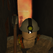A miner caught in an explosion.