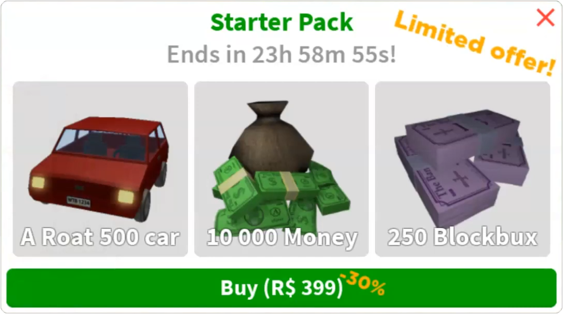 Starter Pack Welcome To Bloxburg Wikia Fandom - how to purchase robux without the starter kit how to get