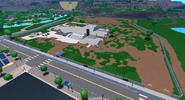 A view of the construction site.