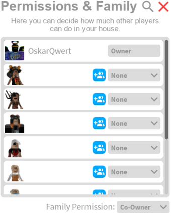 House Permissions Welcome To Bloxburg Wikia Fandom - stivky owners admin house roblox