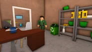 Room 107, Janitor's closet.