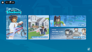 The Main Menu, with a Bloxburg house in the background.