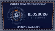The under construction sign.