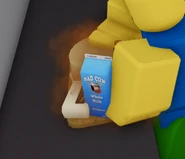 A player garnishing a Birthday Cake.