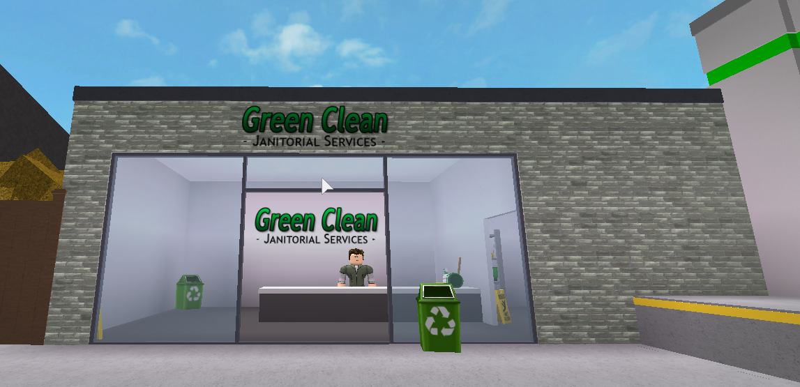 Green Clean Welcome To Bloxburg Wikia Fandom - roblox bloxburg best job