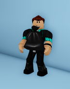 A player taking out the trash.
