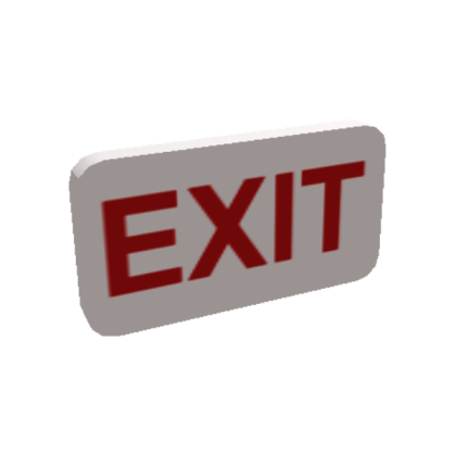 Exit Sign Welcome To Bloxburg Wiki Fandom - exit sign roblox