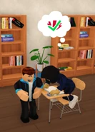 Scolding a noisy student.