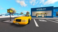 One of the Taxi stands that can be found around the map.