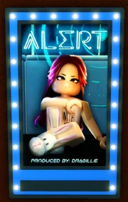 The poster for the film, inside the theater.