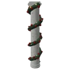 Garland Wrapped Fancy Pillar