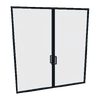 Simple Framed Sliding Double Door