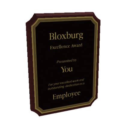 Lightning Strike Trophy, Welcome to Bloxburg Wiki