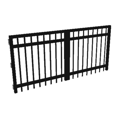 Double Simple Metal Gate Welcome To Bloxburg Wikia Fandom - metal fence roblox