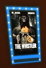 The poster for the film, inside the theater.