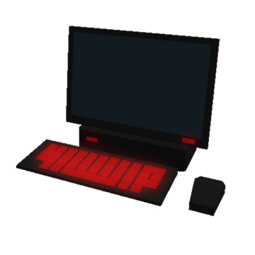 Roblox Game On Computer Screen. Monitor, Keyboard And Airpods On Wooden  Table. Selective Focus. Stock Photo, Picture and Royalty Free Image. Image  176369548.