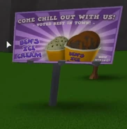 BensIceCreamBillboard.png (114 KB) A billboard advertising Ben's Ice Cream.