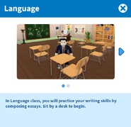 Information on how to participate in the Language class (1/3)