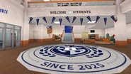 The school lobby.