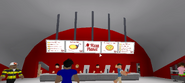 An older version of the interior of Pizza Planet.