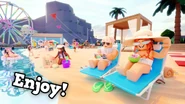 The beach as the background in a thumbnail.
