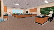 Room 202, the Science lab.