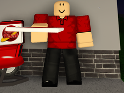 Work for you as a pizza delivery person at roblox bloxburg by Tutwelis