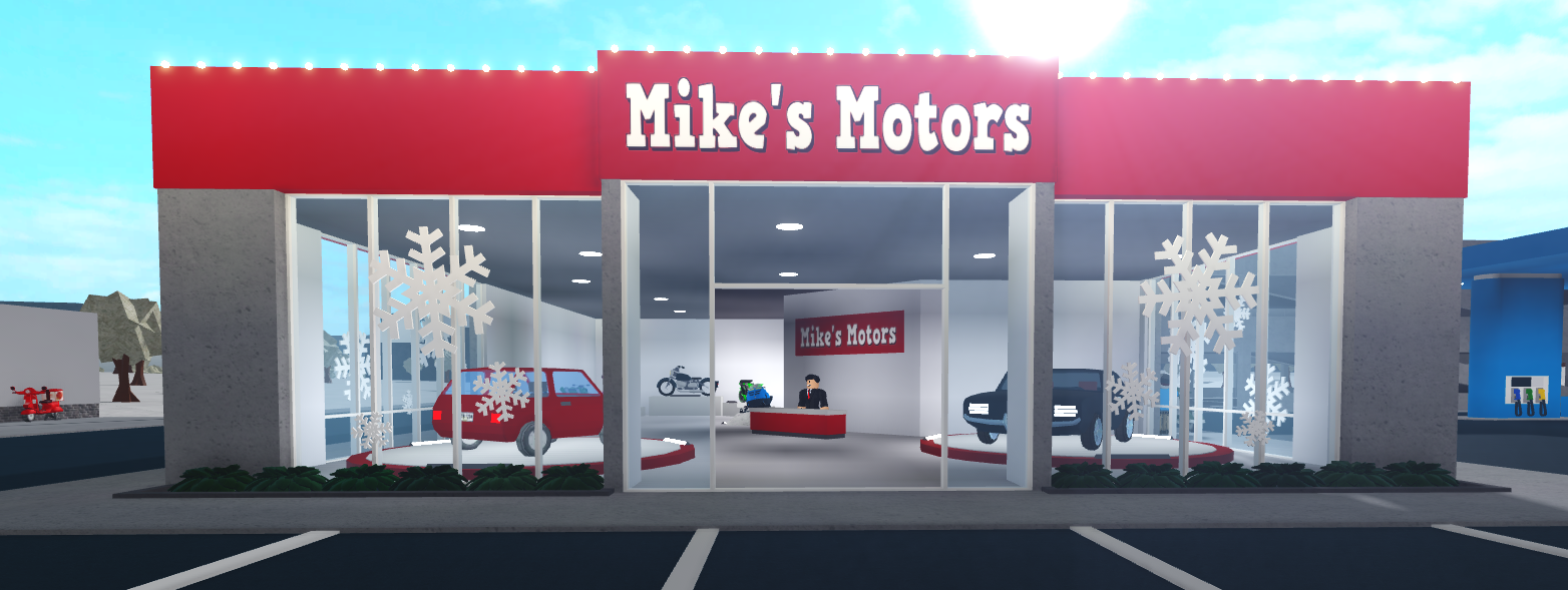 Mike S Motors Welcome To Bloxburg Wikia Fandom - roblox bloxburg how to paint your car how to get free