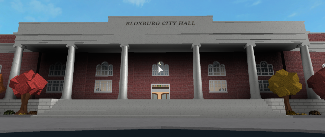 Bloxburg City Hall Welcome To Bloxburg Wikia Fandom - how to build a town in roblox bloxburg
