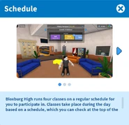 Information on how to follow the class schedule.