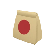 Closed Paper Food Bag