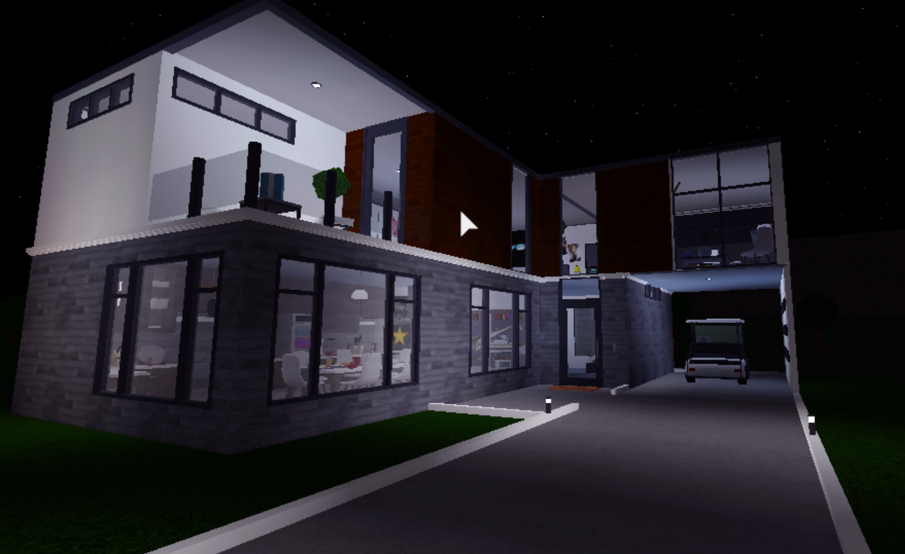 35k MODERN MANSION  bloxburg house build *WITH VOICE* 