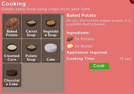 Cooking Welcome To Farmtown Wiki Fandom - stove top milk roblox