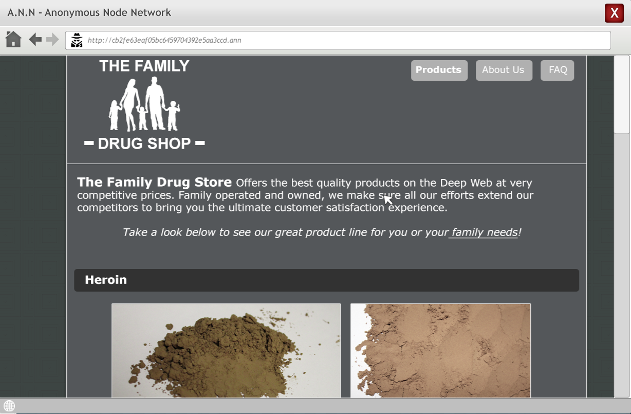 Deep Web Drug Store