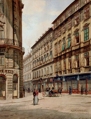 Himmelpfortgasse im Zentrum Wiens