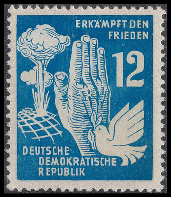 Peace stamp of DDR